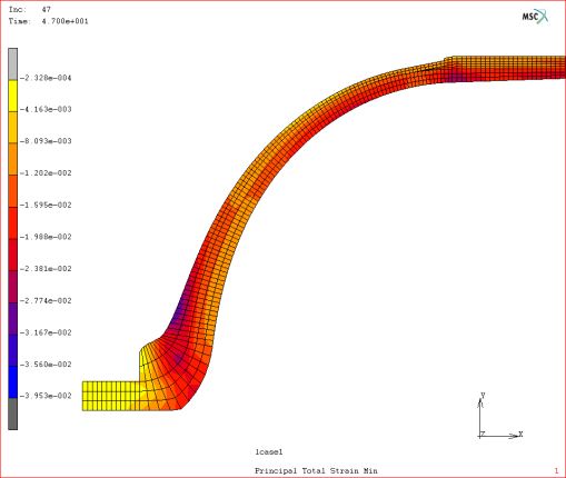 構造解析ソフトウェアを用いた容器鏡部の解析例
